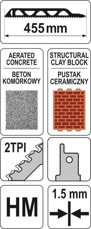 BRZESZCZOT 455MM DO CEGIEŁ I PUSTAKÓW BRZESZCZOT 455MM DO CEGIEŁ I PUSTAKÓW