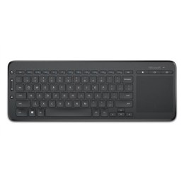 Microsoft N9Z-00009 All-in-One Klawiatura multimedialna, bezprzewodowa, baterie w zestawie, NORD, czarna, 434 g