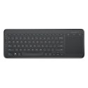 Microsoft N9Z-00009 All-in-One Klawiatura multimedialna, bezprzewodowa, baterie w zestawie, NORD, czarna, 434 g