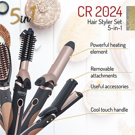 Camry Hair Styler CR 2024 1200 W, Black/Rose gold Camry Hair Styler CR 2024 1200 W, Black/Rose gold