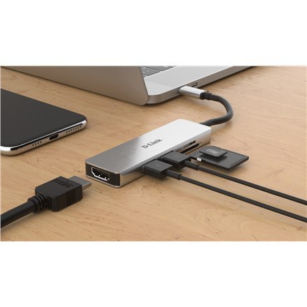 Koncentrator D-Link 5-w-1 USB-C™ z HDMI i czytnikiem kart SD/microSD DUB-M530 0,11 m Koncentrator D-Link 5-w-1 USB-C™ z HDMI i czytnikiem kart SD/microSD DUB-M530 0,11 m