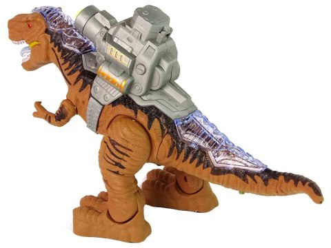 Dinozaur z Katapultą Chodzi Strzela Brązowy Dinozaur z Katapultą Chodzi Strzela Brązowy