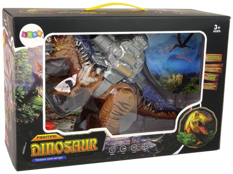 Dinozaur z Katapultą Chodzi Strzela Brązowy Dinozaur z Katapultą Chodzi Strzela Brązowy