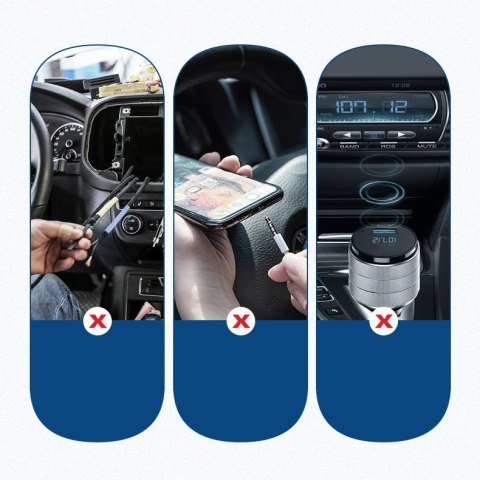 Odbiornik dźwięku do słuchawek Bluetooth 5.0 audio AUX aptX, aptX LL mini jack czarny Odbiornik dźwięku do słuchawek Bluetooth 5.0 audio AUX aptX, aptX LL mini jack czarny