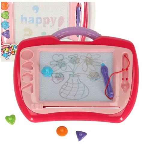 Tablica tablet do rysowania znikopis stempelki różowy Tablica tablet do rysowania znikopis stempelki różowy