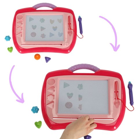 Tablica tablet do rysowania znikopis stempelki różowy Tablica tablet do rysowania znikopis stempelki różowy