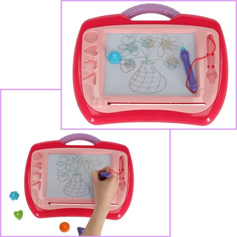 Tablica tablet do rysowania znikopis stempelki różowy Tablica tablet do rysowania znikopis stempelki różowy