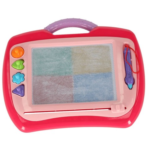Tablica tablet do rysowania znikopis stempelki różowy Tablica tablet do rysowania znikopis stempelki różowy