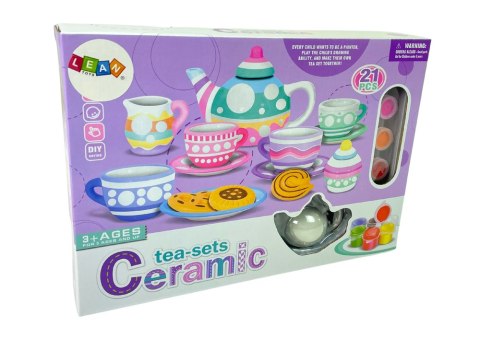 Zestaw Do Herbaty DIY Farby Porcelana Ciasteczka Zestaw Do Herbaty DIY Farby Porcelana Ciasteczka