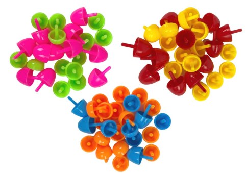 Zestaw Kreatywny Układanka Puzzle Kolorowe Grzybki Pinezki Zestaw Kreatywny Układanka Puzzle Kolorowe Grzybki Pinezki