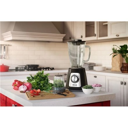 Blender TEFAL BL438831 BlendForce stołowy, 800 W, materiał słoika szkło, pojemność słoika 1,25 L, kruszenie lodu, czarny Blender TEFAL BL438831 BlendForce stołowy, 800 W, materiał słoika szkło, pojemność słoika 1,25 L, kruszenie lodu, czarny