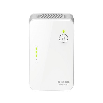 D-Link AC1300 Wi-Fi Range Extender DAP-1620 802.11ac, 400+867 Mbit/s, 10/100/1000 Mbit/s, porty Ethernet LAN (RJ-45) 1, MU-MiMO D-Link AC1300 Wi-Fi Range Extender DAP-1620 802.11ac, 400+867 Mbit/s, 10/100/1000 Mbit/s, porty Ethernet LAN (RJ-45) 1, MU-MiMO