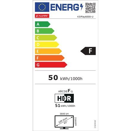 Allview 43iPlay6000-U 43" (109 cm) 4K UHD Inteligentny