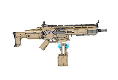 Karabin 17S Assault Rifle Khaki z Klocków 1406 Elementów CADA 76 cm Karabin 17S Assault Rifle Khaki z Klocków 1406 Elementów CADA 76 cm