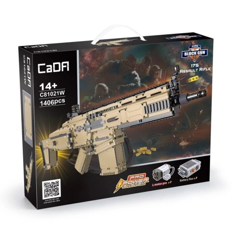 Karabin 17S Assault Rifle Khaki z Klocków 1406 Elementów CADA 76 cm Karabin 17S Assault Rifle Khaki z Klocków 1406 Elementów CADA 76 cm