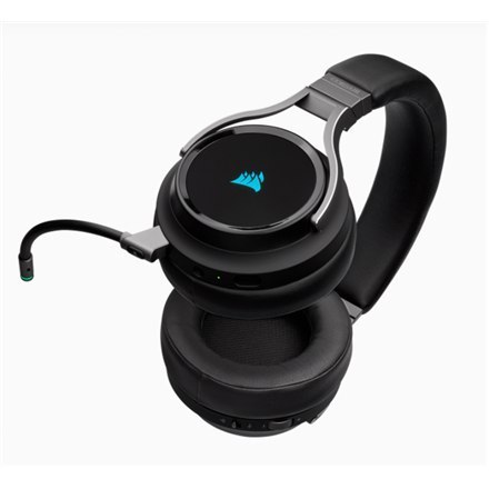 Corsair High-Fidelity Gaming Headset VIRTUOSO RGB WIRELESS Wbudowany mikrofon, Carbon, Over-Ear Corsair High-Fidelity Gaming Headset VIRTUOSO RGB WIRELESS Wbudowany mikrofon, Carbon, Over-Ear