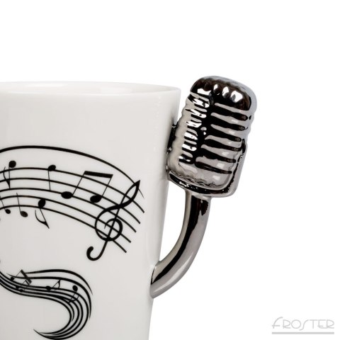 Kubek Mikrofon kubeczek MUZYCZNY PREZENT w pudełku