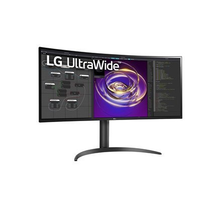 Zakrzywiony monitor LG 34WP85CP-B 34", IPS, QHD, 3440 x 1440, 21:9, 5 ms, 300 cd/m², Czarny, 60 Hz, Liczba portów HDMI 2