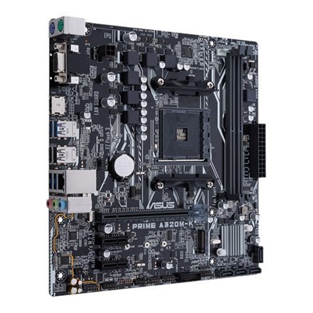 Asus PRIME A320M-K Rodzina procesorów AMD, Gniazdo procesora AM4, Maks. 32GB, DDR4, Gniazda pamięci 2, Obsługiwane interfejsy dy Asus PRIME A320M-K Rodzina procesorów AMD, Gniazdo procesora AM4, Maks. 32GB, DDR4, Gniazda pamięci 2, Obsługiwane interfejsy dy
