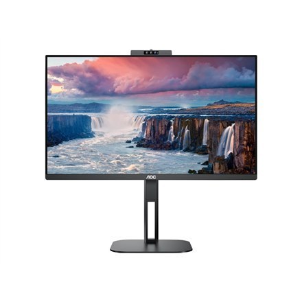 AOC Monitor USB-C z kamerą internetową 24V5CW/BK 23,8", IPS, FHD, 1920 x 1080, 16:9, 1 ms, 300 cd/m², Czarny, Liczba portów HDMI AOC Monitor USB-C z kamerą internetową 24V5CW/BK 23,8", IPS, FHD, 1920 x 1080, 16:9, 1 ms, 300 cd/m², Czarny, Liczba portów HDMI