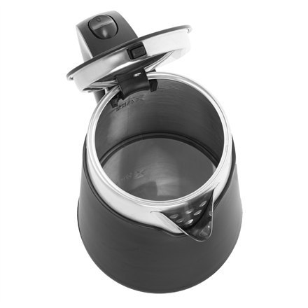 Czajnik Adler AD 1372 elektryczny, 800 W, 0,6 l, tworzywo sztuczne/stal nierdzewna, podstawa obrotowa 360°, czarny