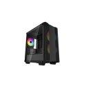 Deepcool Micro-ATX CASE CC360 Czarny, Mini-ITX / Micro-ATX, 4, Zasilacz w zestawie Nie, 1x USB3.0, 1x USB2.0, 1x Audio, ABS+SPCC