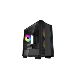 Deepcool Micro-ATX CASE CC360 Czarny, Mini-ITX / Micro-ATX, 4, Zasilacz w zestawie Nie, 1x USB3.0, 1x USB2.0, 1x Audio, ABS+SPCC