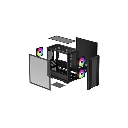 Deepcool Micro-ATX CASE CC360 Czarny, Mini-ITX / Micro-ATX, 4, Zasilacz w zestawie Nie, 1x USB3.0, 1x USB2.0, 1x Audio, ABS+SPCC Deepcool Micro-ATX CASE CC360 Czarny, Mini-ITX / Micro-ATX, 4, Zasilacz w zestawie Nie, 1x USB3.0, 1x USB2.0, 1x Audio, ABS+SPCC