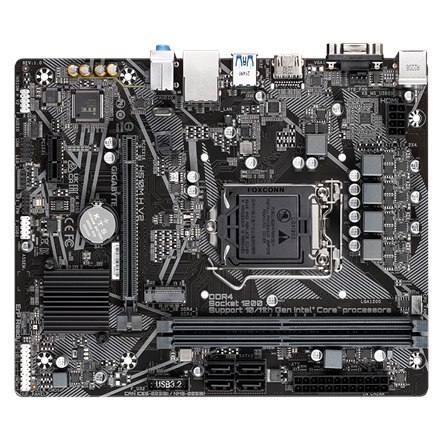 Gigabyte H510M H V2 1.0 M/B Rodzina procesorów Intel, Gniazdo procesora LGA1200, DDR4 DIMM, Gniazda pamięci 2, Obsługiwane inter Gigabyte H510M H V2 1.0 M/B Rodzina procesorów Intel, Gniazdo procesora LGA1200, DDR4 DIMM, Gniazda pamięci 2, Obsługiwane inter