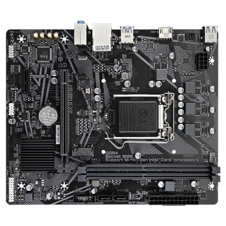 Gigabyte H510M K V2 1.0 M/B Rodzina procesorów Intel, Gniazdo procesora LGA1200, DDR4 DIMM, Gniazda pamięci 2, Obsługiwane inter Gigabyte H510M K V2 1.0 M/B Rodzina procesorów Intel, Gniazdo procesora LGA1200, DDR4 DIMM, Gniazda pamięci 2, Obsługiwane inter