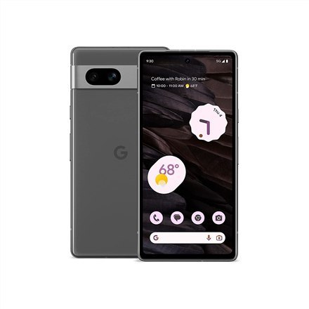 Google Pixel 7a Charcoal, 6,1", OLED, 1080 x 2400 px, Google Tensor G2 (5 nm), Wewnętrzna pamięć RAM 8 GB, 128 GB, Jedna karta S