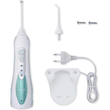 Panasonic Oral Irygator EW1313G303 Bezprzewodowy, 130 ml, Liczba głowic 1, Biały/Zielony