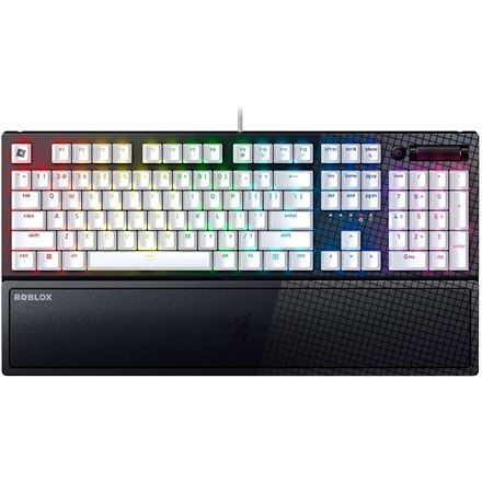 Razer BlackWidow V3 Roblox Edition, Klawiatura do gier, Podświetlenie RGB LED, USA, Czarny, Przewodowa Razer BlackWidow V3 Roblox Edition, Klawiatura do gier, Podświetlenie RGB LED, USA, Czarny, Przewodowa