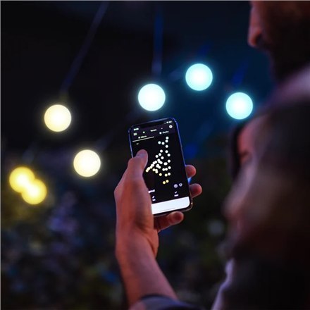 Twinkly Festoon Smart LED Lights 20 żarówek AWW (złoto+srebro) G45, 10m Twinkly Festoon Smart LED Lights 20 żarówek AWW (złoto+srebro) G45, 10m