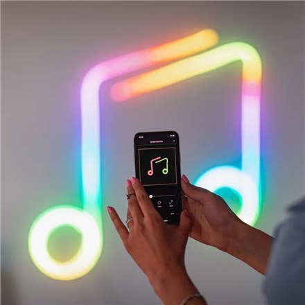 Zestaw startowy Twinkly Flex Smart Tube LED 200 RGB (wielokolorowy), 2m, biały Zestaw startowy Twinkly Flex Smart Tube LED 200 RGB (wielokolorowy), 2m, biały