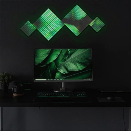 Zestaw startowy inteligentnych paneli LED Twinkly Squares (6 paneli) Zestaw startowy inteligentnych paneli LED Twinkly Squares (6 paneli)