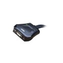 2-portowy przewodowy przełącznik KVM USB DVI firmy Aten z funkcją zdalnego wyboru portów