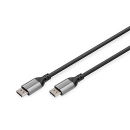 Kabel połączeniowy Digitus 8K DisplayPort DB-340105-010-S Czarny, DisplayPort do DisplayPort, 1 m