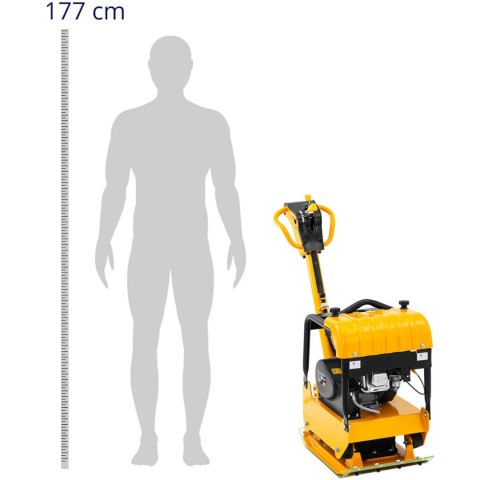 Zagęszczarka płytowa dwukierunkowa ubijak gruntu spalinowy 62 x 40 cm 4100 W 6.5 KM Zagęszczarka płytowa dwukierunkowa ubijak gruntu spalinowy 62 x 40 cm 4100 W 6.5 KM