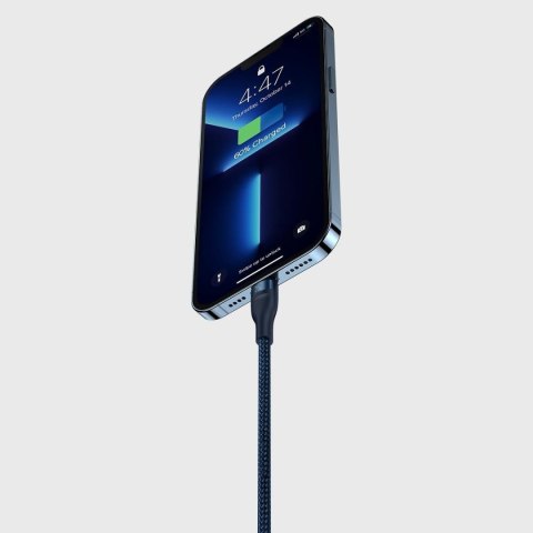 Flash Series II kabel USB-C USB Typ A Iphone Lightning microUSB 100W 1.5m niebieski Flash Series II kabel USB-C USB Typ A Iphone Lightning microUSB 100W 1.5m niebieski