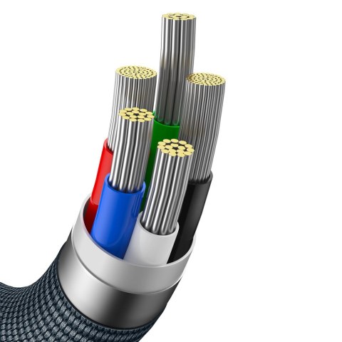Kabel przewód do szybkiego ładowania i transferu danych USB-C Iphone Lightning 20W 2m czarny Kabel przewód do szybkiego ładowania i transferu danych USB-C Iphone Lightning 20W 2m czarny