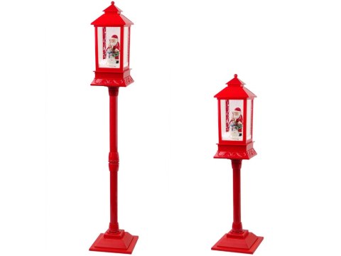 Dekoracja Świąteczna Lampa Latarnia z Mikołajem 2w1 Kolędy Światła Dekoracja Świąteczna Lampa Latarnia z Mikołajem 2w1 Kolędy Światła