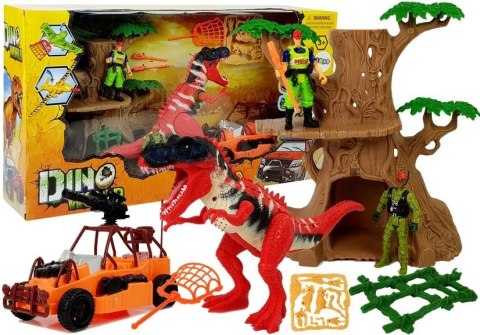 Świat Dinozaurów Zestaw Figurek Pojazd Buggy Drzewo Szkielety Dźwięk Świat Dinozaurów Zestaw Figurek Pojazd Buggy Drzewo Szkielety Dźwięk