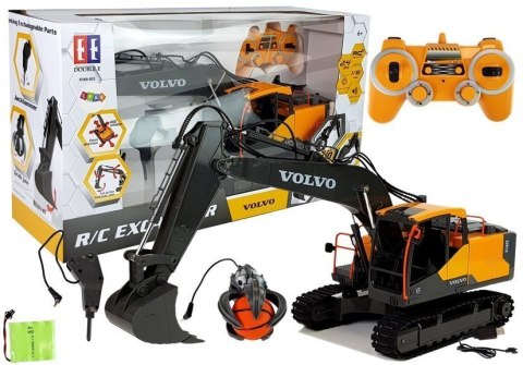 Volvo Duża Koparka R/C Gąsienicowa 3w1 1:16 2.4G Double E Volvo Duża Koparka R/C Gąsienicowa 3w1 1:16 2.4G Double E
