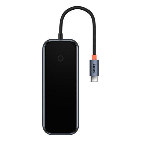 AcmeJoy HUB 4-portowy USB-C 3xUSB 3.0 ciemnoszary AcmeJoy HUB 4-portowy USB-C 3xUSB 3.0 ciemnoszary