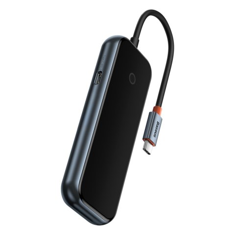AcmeJoy HUB 4-portowy USB-C 3xUSB 3.0 ciemnoszary AcmeJoy HUB 4-portowy USB-C 3xUSB 3.0 ciemnoszary