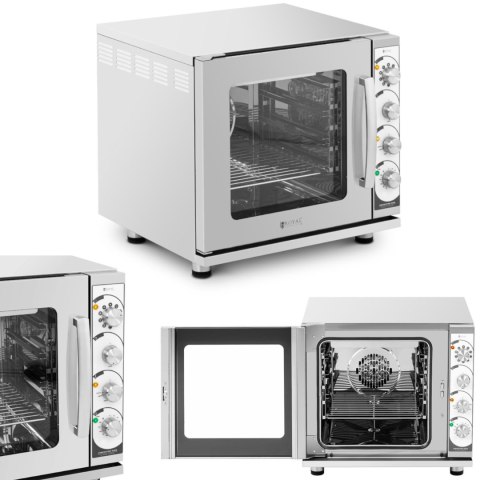 Piec konwekcyjny z funkcją grilla i pary 4 poziomy stal 3000 W ITALY Piec konwekcyjny z funkcją grilla i pary 4 poziomy stal 3000 W ITALY