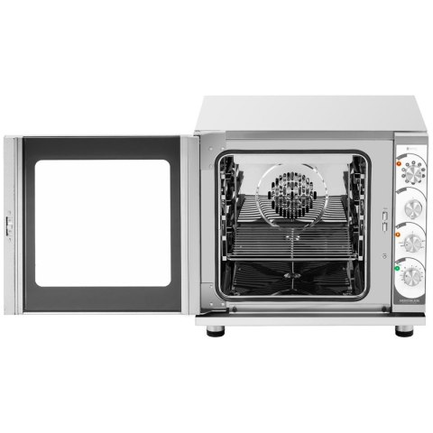 Piec konwekcyjny z funkcją grilla i pary 4 poziomy stal 3000 W ITALY Piec konwekcyjny z funkcją grilla i pary 4 poziomy stal 3000 W ITALY