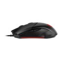 MSI Optical, oświetlenie LED RGB, czarna, mysz gamingowa
