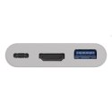 Goobay USB-C to HDMI/USB-C/USB-A 3.0 Multiport Adapter Biały